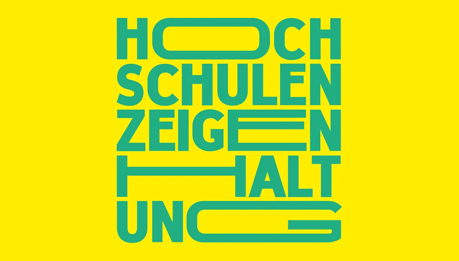 Titelbild von Aktion "Hochschulen zeigen Haltung"