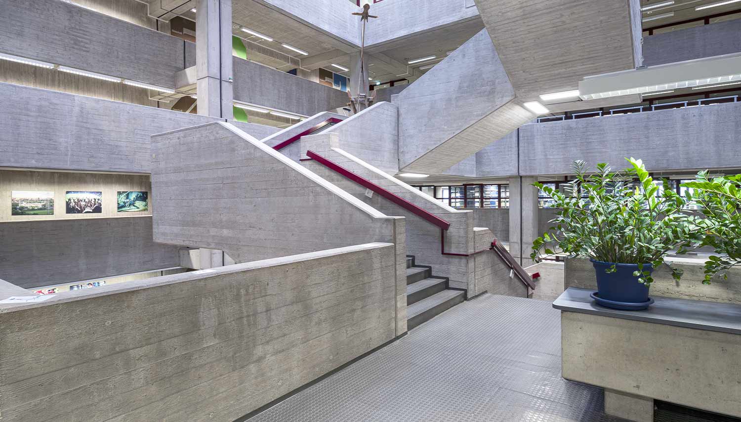 University library from inside © Christian Nielinger Photography