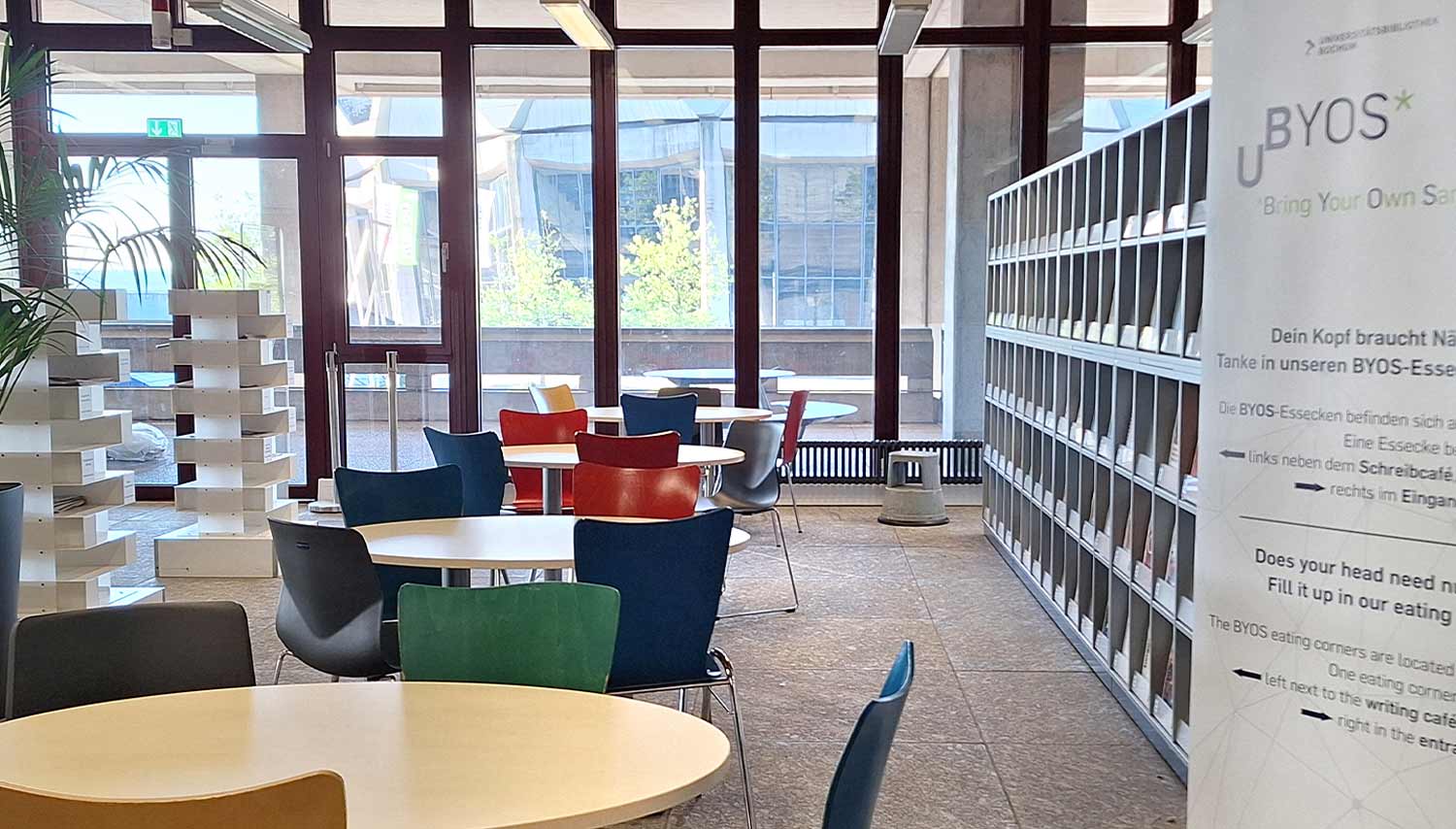 Eating area of the University Library Bochum
