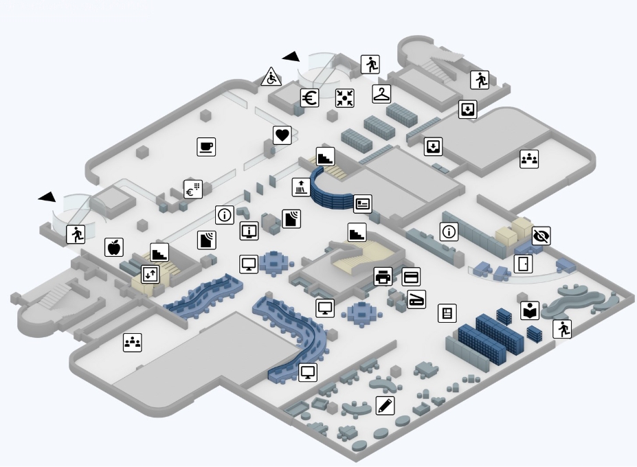 This is a graphic of the digital guide of the university library Bochum.